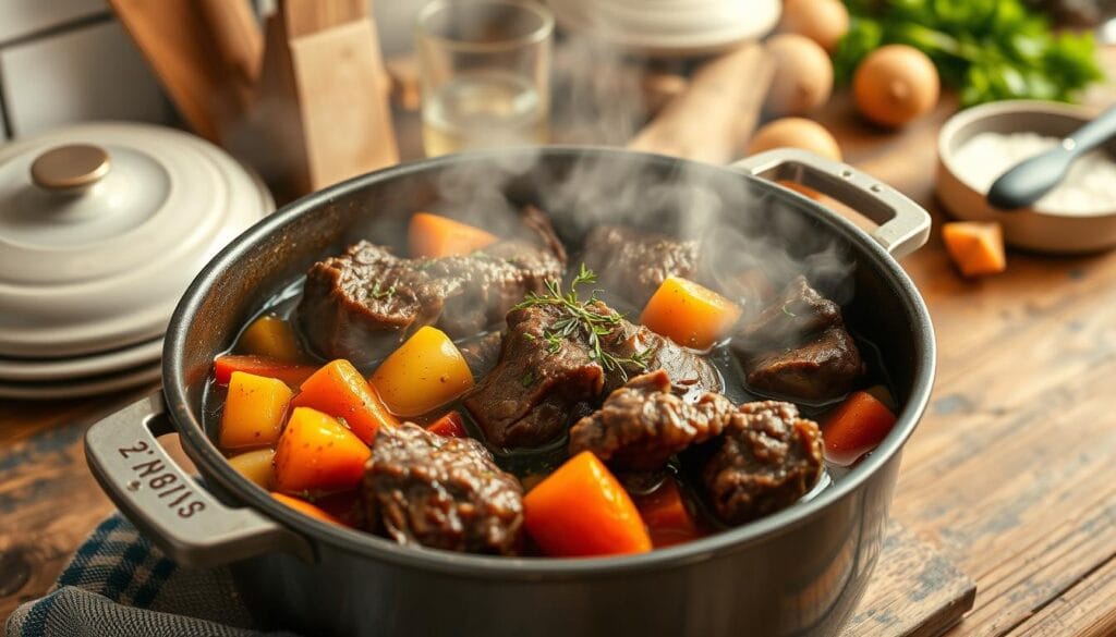 Beef Short Rib Stew Cooking Process