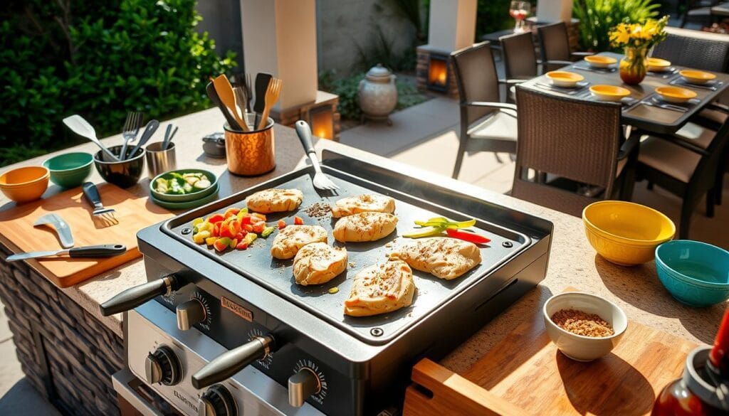 Blackstone Griddle Cooking Setup