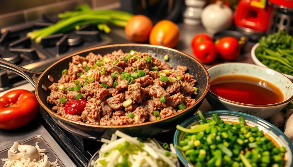 Ground Beef Bulgogi Cooking Technique