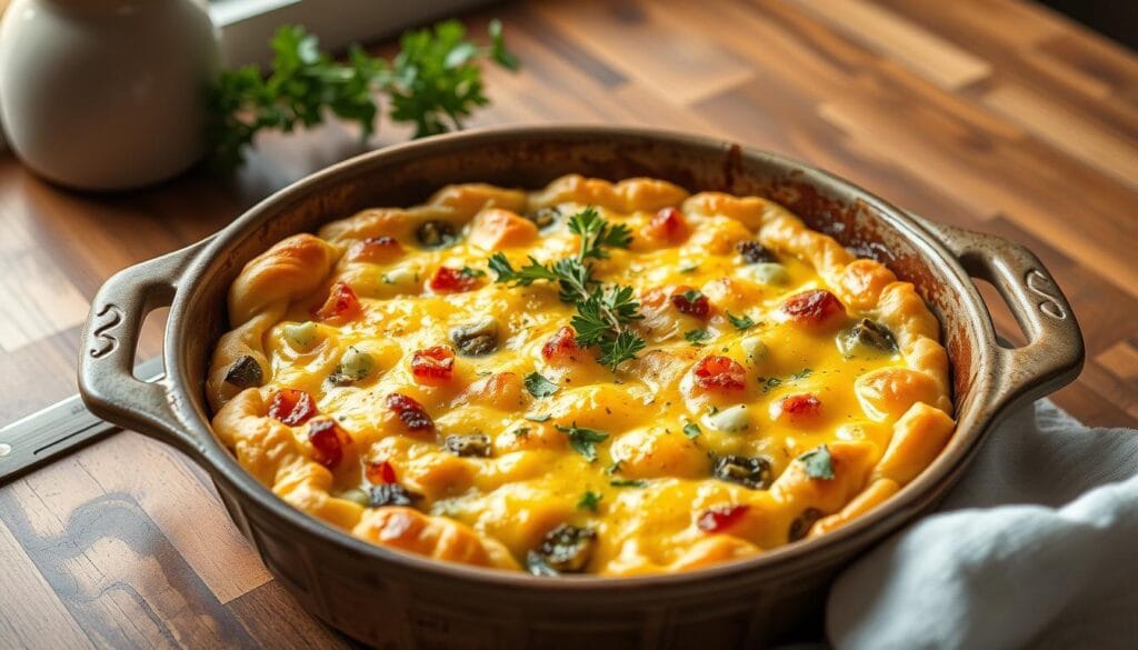 breakfast casserole with crescent rolls