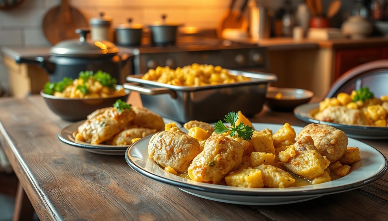 cornbread dressing with chicken