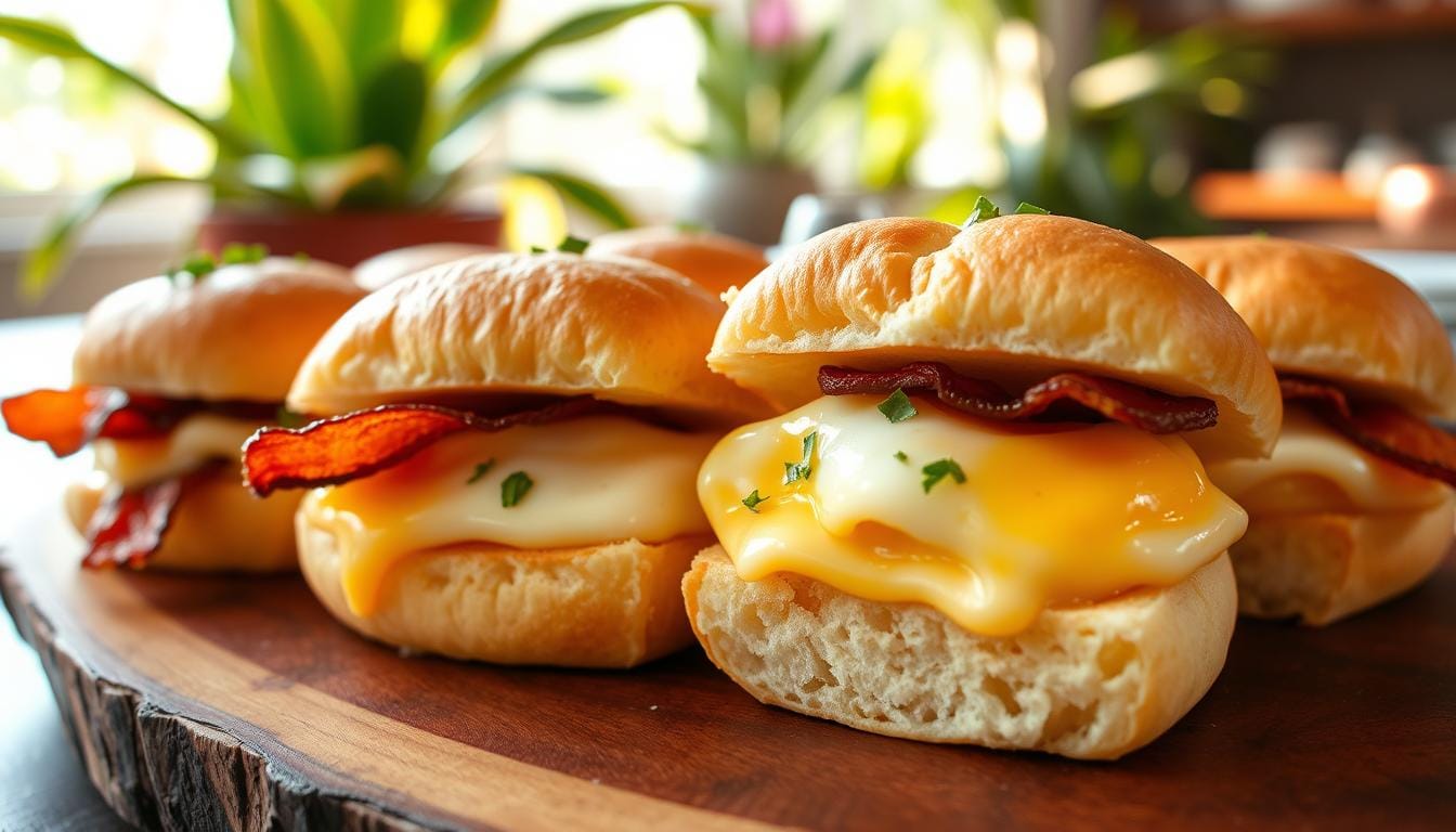 hawaiian roll breakfast sliders