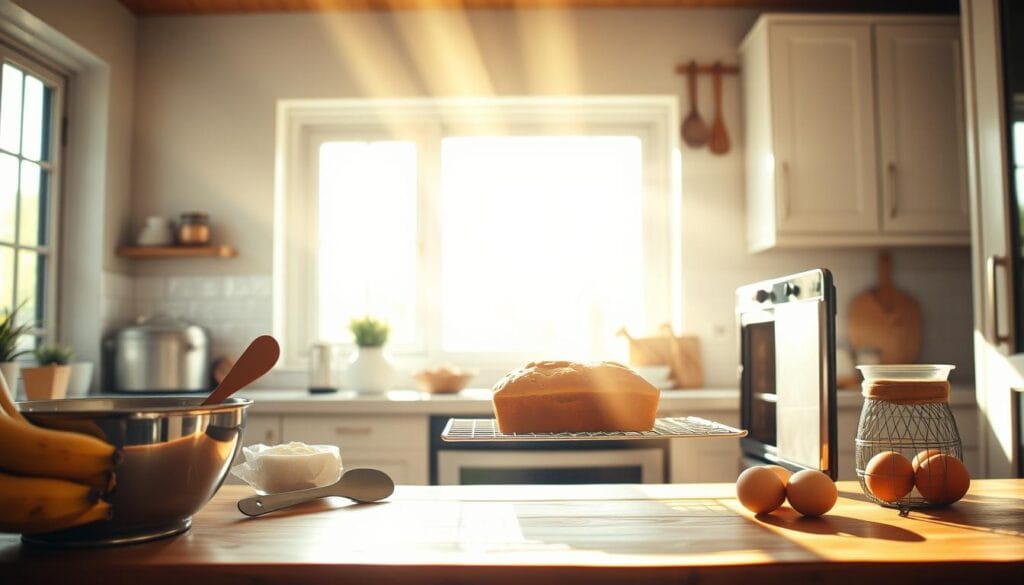 Banana Bread Baking Process