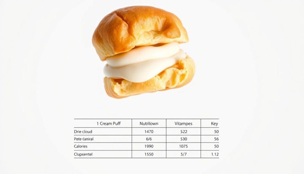 Cream Puff Nutritional Analysis