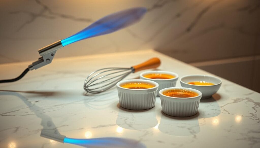 Crème Brûlée Preparation Tools