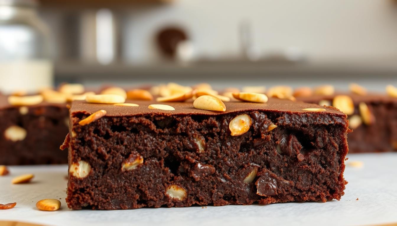 Double-Almond Chocolate Brownie