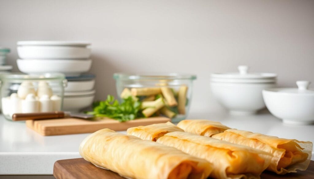 Storing Homemade Egg Rolls