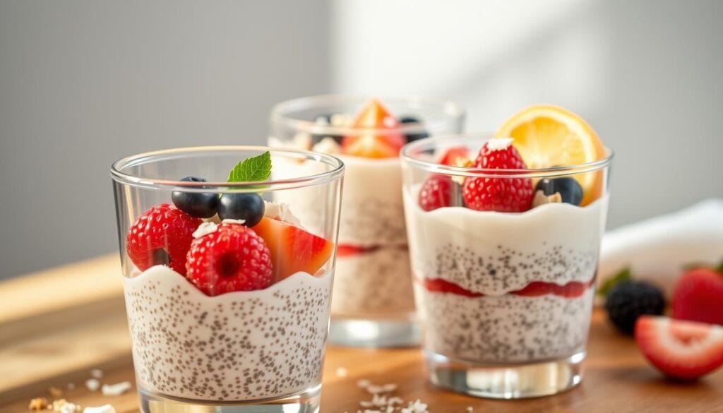 chia pudding parfaits