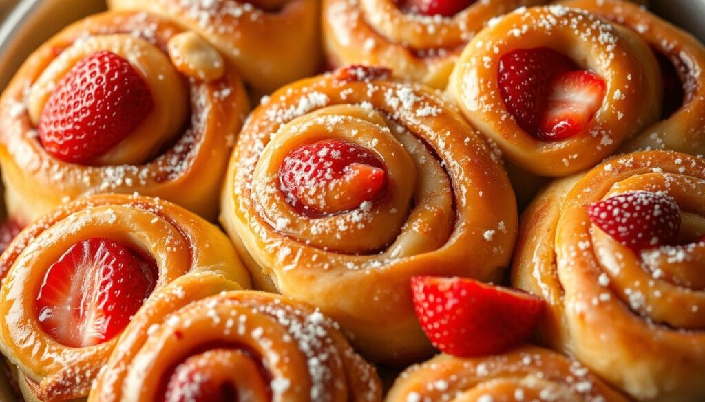 classic strawberry cinnamon rolls