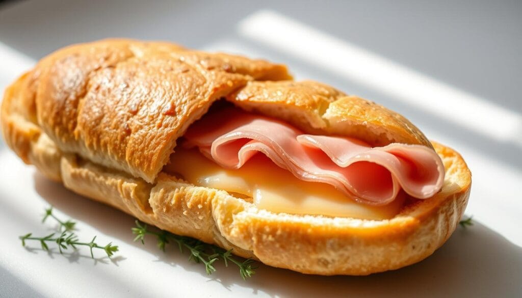 focaccia au jambon sandwich